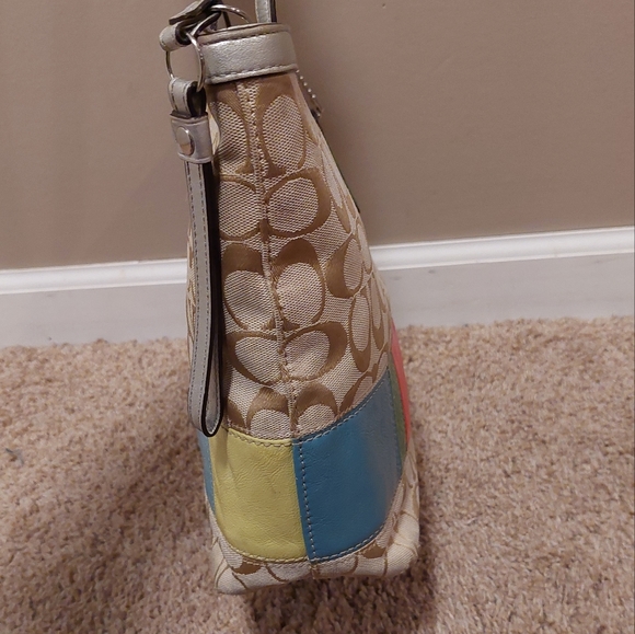 ❤️SALE! COACH Signature Stripe Muti Stripe Tote Bag - Picture 4 of 16